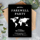 Search for black farewell party invitations Modern