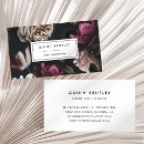 Recherche de rose foncé cartes visite Noir