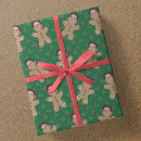 Search for christmas gingerbread wrapping paper Face pic