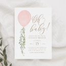 Recherche de pink balloon invitations Ballon rose