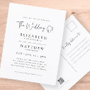 Recherche de typographie chic cartes postales Noir et blanc