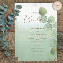 Recherche de watercolor eucalyptus invitations Vert