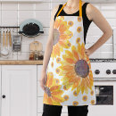 Search for yellow sunflowers aprons Country