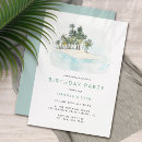 Search for palm birthday invitations Summer