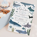 Recherche de shark anniversaire invitations Sous la mer