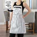 Search for black and white stripes aprons Simple