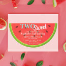 Search for watermelon 2nd birthday invitations Pink