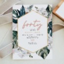 Search for palm leaves birthday invitations Blush pink