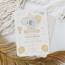 Search for koala birthday invitations Watercolor