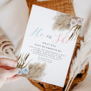 Search for botanical greenery gender reveal invitations Boho