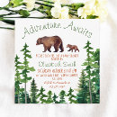 Search for green bear square invitations Boy
