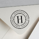 Search for classic monogram return address rubber stamps Create your own