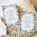 Search for blue flower wedding invitations Simple