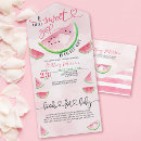Recherche de watermelon baby shower invitations Aquarelle