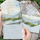Recherche de mountain destination mariage invitations Bride