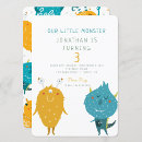 Search for little monster invitations Cute