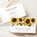 Search for sunflower business cards Watercolor