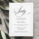 Search for formal 60th birthday invitations Typography