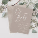 Recherche de neutral baby invitations Minimal