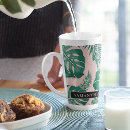 Search for tropical leaves pattern mugs Watercolor greenery