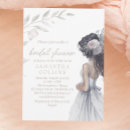 Search for brown bridal shower invitations Chic