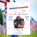 Recherche de dinosaures drôles invitations T rex