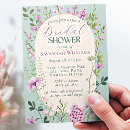 Recherche de delicate bridal shower invitations Botanique