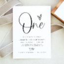 Search for gender neutral 1st birthday invitations Minimalist