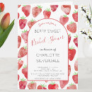 Search for strawberry bridal invitations Modern