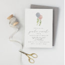 Search for botanical greenery gender reveal invitations Simple