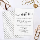 Search for vow renewal ceremony wedding invitations Minimalist