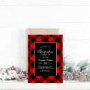 Search for red and black plaid invitations Celebration