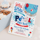 Search for baseball team invitations Pool party bash