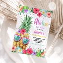 Search for pineapple pool party invitations Hawaiian luau