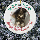 Search for animal lover ornaments Cat