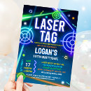 Recherche de laser tag invitations Fluorescent