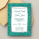 Search for faux silver wedding invitations Glam