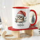 Recherche de hibou noël tasses Chouette