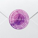 Search for purple monogram stickers Rustic