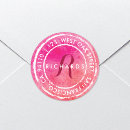 Search for pink monogram stickers Rustic