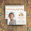 Search for digger birthday invitations Construction birthday party