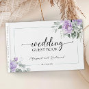 Search for purple wedding guest books Eucalyptus