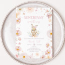 Search for somebunny invitations Floral bunny