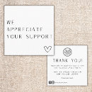 Recherche de soutien cartes visite Message de remise