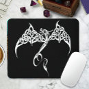 Recherche de dragon noir tapis souris Tribal