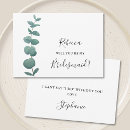 Search for green bridesmaid cards Eucalyptus