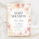 Search for pink floral baby shower invitations Watercolor flowers