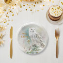 Search for owl paper plates Snow