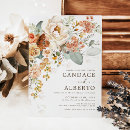 Search for orange and cream wedding invitations Couple