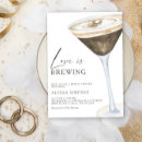 Recherche de martini bridal shower invitations Grains de café